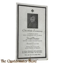 In Memoriam Karte/Death notice Grenadier Regt (Bjelgorod, Russia)