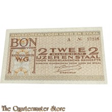“Distributie” bon 2 kilo staal/ijzer 1941