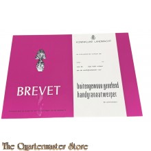 Brevet buitengewoon geoefend granaatwerper 