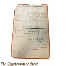 Verkehrschein Für Reise über die Grenzen des Armeegebiets hinaus 1918