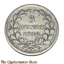 Coin - 1850 10 cents Nederland Willem II