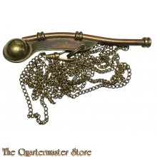 Koperen Bootsman Fluit (Marine Salute Whistle Flute Fife)