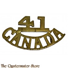 Shoulder title CEF WWI Canada 41st Battalion 