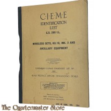 C.I.E.M.E. Identification list E.S. 266 I.L. WS 19 MK 3 and Ancillary Equipment 