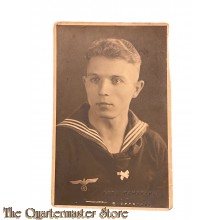 Photo Studioportret Kriegsmarine soldat 1940 