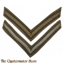 British rank chevrons Lance Corporal (tropical)