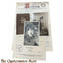 Bescheinigung der Eheschliessung 1937, Mietvertrag Hamburg 1940 und 3 photos