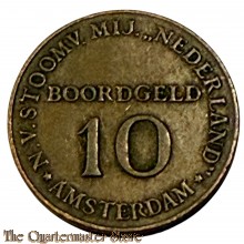 Boord geld 10 “cent” 1947-1952