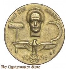 Spende Abzeichen Tag der Arbeit 1934  (Tinnie Tag der Arbeit 1934) Nolte