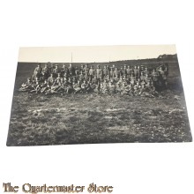 (Feld) Postkarte 1918 Grosse Gruppe Deutsche Soldaten im Feld 