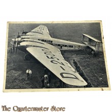 Junckers Fotokarte no 34 - Ganzmetall-Grossflugzeug Junkers-G 38
