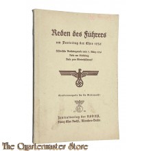 WH Reden des Fuhrers am Parteitag der Ehre 1936