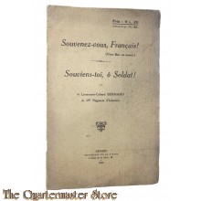 France - Booklet Souvenez-vous Francais ! Souviens-toi, o Soldat ! 1915