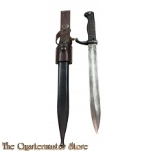 German 98/05 bayonet with scabbard and leather frog
