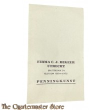 Papier Medaille enveloppe J.C. Begeer 