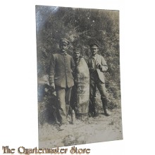 (Feld)postkarte 1916 2 Deutsche Soldaten mit Granate 