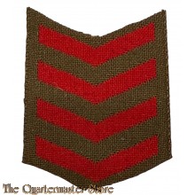 Service chevrons 4 years oversea (Mouwembleem 4 jaar dienst) canvas