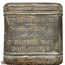 France - WW1 Tin of chocolate reserve food 250grs (1916 Chocolat des Gourmets)