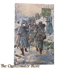France - WW1 postcard En guerre , Les Poilus au retour des Tranchees 