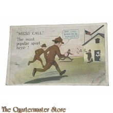 Postcard - 1918 Mess call ! The most popular sport here !