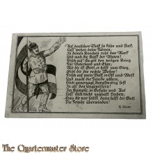 Postkarte/Postcard 1914 Deutscher Soldat mit Spruch 