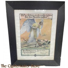 Colourierten Erinnerungsurkunde für die Hinterbliebenen  5 April 1918