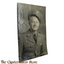 Original WW2  Photo US Army enlisted soldier in class A uniform