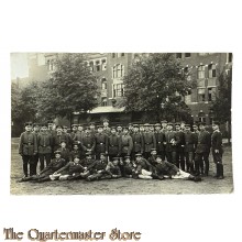 (Feld)postkarte 1914 Grosse Gruppe Deutsche Soldaten