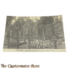 (Feld)postkarte 1915 Priesterwald Deutscher Heldenfriedhof des Inf Regt nr 60