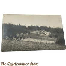 (Feld) Postkarte 1914 Gruppe Deutsche Soldaten 
