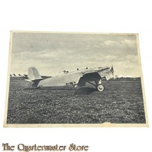 Junckers Fotokarte no 35 - Ganzmetall - Flugzeug Junkers-39 K