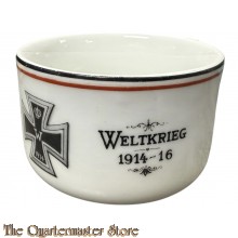 Patriotisches Kaffee tasse Aus Grosser Zeit EK 1914 (Patriotic China coffeecup IC 1914 Weltkrieg 1914-16)