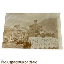 Postkarte/ Photo 1914-18 4 Deutsche offiziere am Tisch 