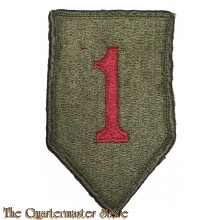 Mouwembleem 1e Infanterie Division (Sleeve badge 1st Infantry Division "Big red one")