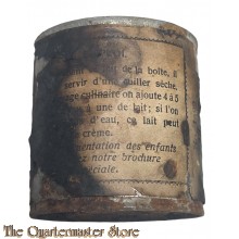 France - WW1 Ration Tin of condensed Milk 
