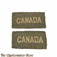 Shoulder titles Canada WW2