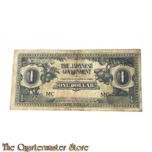 Banknote 1 Dollar Dutch East Indies Japanese occupation 