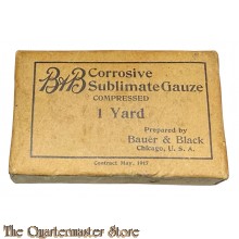 US Army 1917 B&B Corresive Sublimate Gauze 1 yard 
