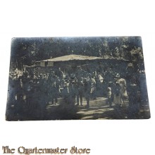 (Feld) Postkarte/Studiophoto 1914 Soldaten des Bayer. Militair Eisenbahn Werkstatten Abt Nr 1