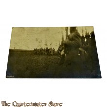 (Feld) Postkarte 1917 Soldatengruppe angetreten 