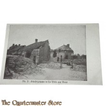 (Feld) Postkarte 1916 Haussergruppe in La Ville aux Bois