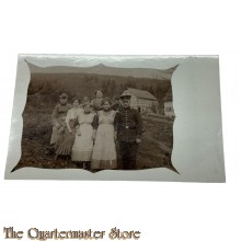 (Feld) Postkarte 1914 Deutscher Soldat mit Familie 