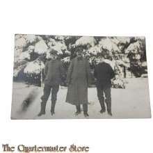 Photo 1915 3 Deutsche Soldaten im Schnee