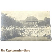 Photo 1917 Gruppe Deutsche Soldaten in weisse Kleidung