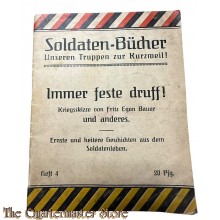 Booklet - WK1 Soldaten-Bücher Unseren Truppen zur Kurzweil! Immer feste druff!