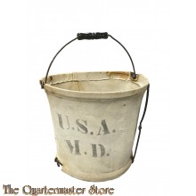 World War 1 U.S. Army Medical Department collapsible water bucket. 