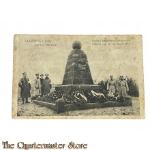 Postkarte/Studiophoto 1911 Denkmal der tapferen Bayern in der Schlacht  18-21 August 1914 