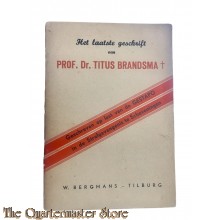 Brochure - Het laatste geschrift van Prof. Dr. Titus Brandsma 1944
