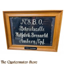 Fahnenspiegel NSBO Amberg (Nationalsozialistische Betriebszellenorganisation)