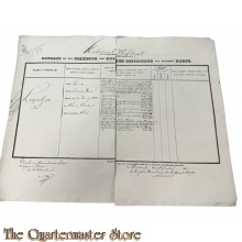Extract uit het stamboek der Officieren Koloniaal Werf Depot 1851 Jan Leijntjes